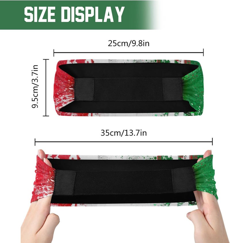 Vcmaluco Sports Sweatbands Headband for Men Women Elastic Headband Hair Bands Sports Sweatbands for Basketball Yoga Exercise Workout - Image 3